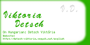viktoria detsch business card